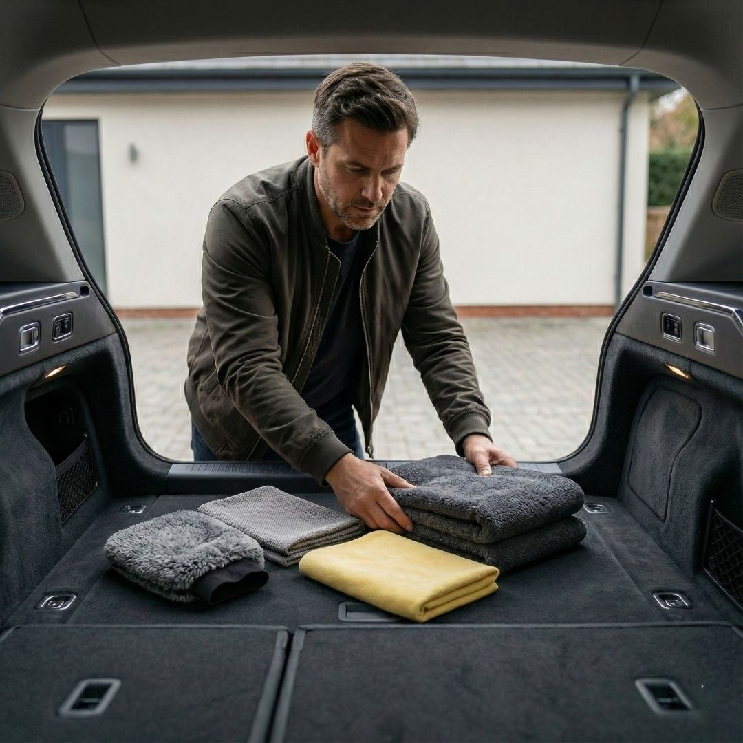 AutoPro® Premium 4'lü Mikrofiber Oto Yıkama Seti