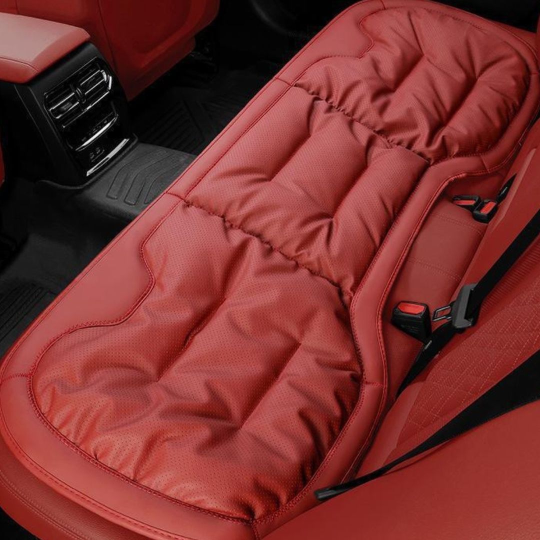 AutoPro® Ön-Arka Delikli Nappa Deri Oturma Minderi + Sırt Minderi Seti (Premium-Üst Kalite)