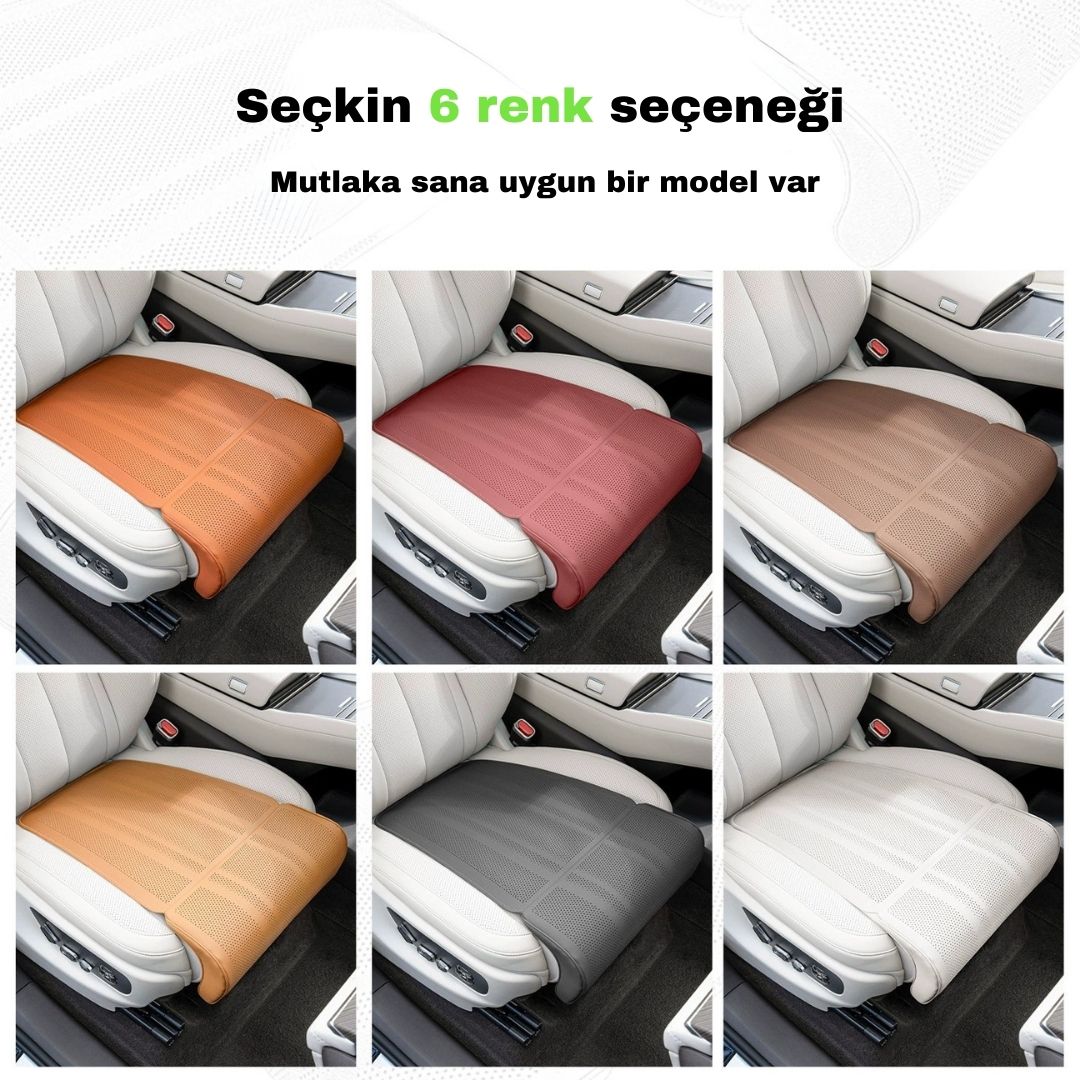 AutoPro® Nappa Deri Baldır Destek Minderi - İnce Tasarım