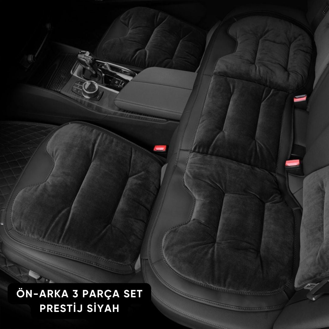 AutoPro® Ön-Arka 3 Parça Flanel Oturma Minderi Seti