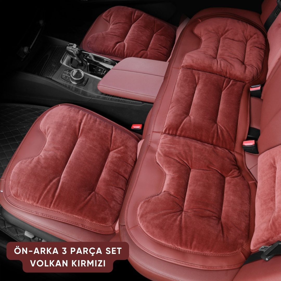 AutoPro® Ön-Arka 3 Parça Flanel Oturma Minderi Seti