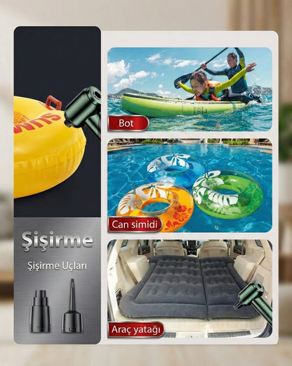 AutoPro® Premium Şarjlı Araç Süpürgesi - 18000pa Güçlü Portatif 3 Kademeli