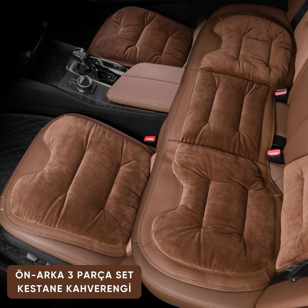 AutoPro® Ön-Arka 3 Parça Flanel Oturma Minderi Seti