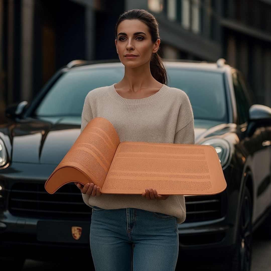 AutoPro® Nappa Deri Baldır Destek Minderi - İnce Tasarım