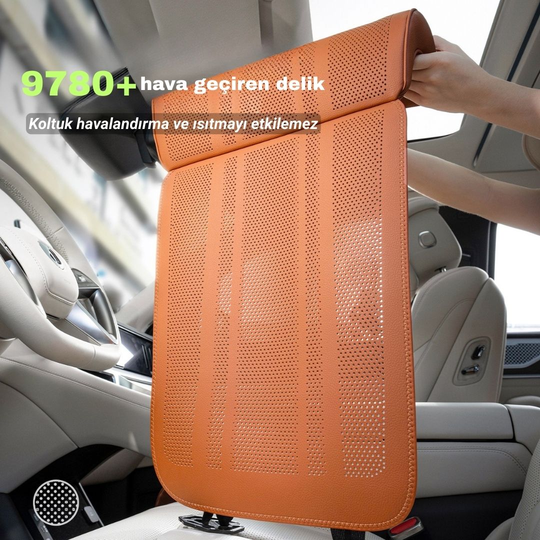 AutoPro® Nappa Deri Baldır Destek Minderi - İnce Tasarım