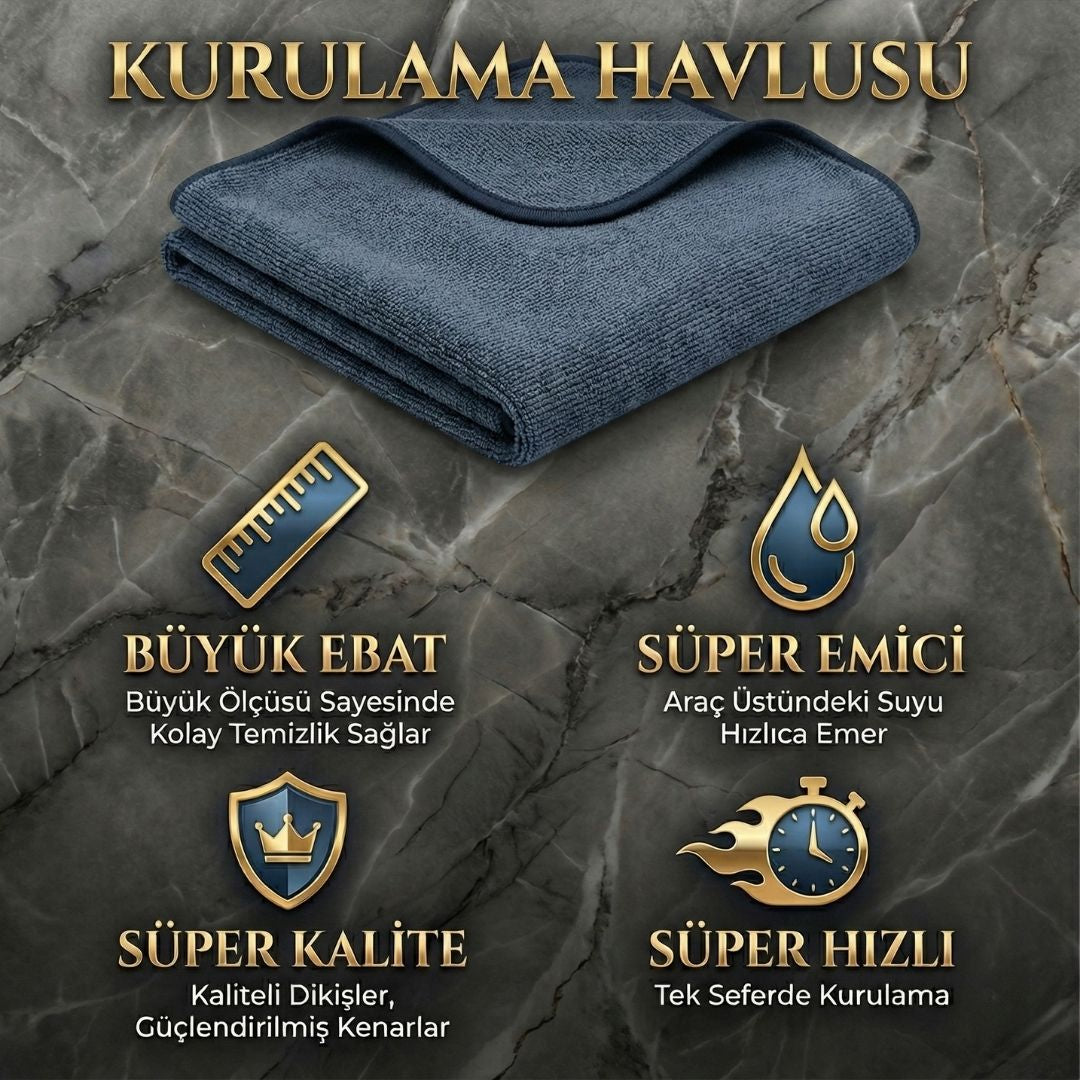 AutoPro® Premium 4'lü Mikrofiber Oto Yıkama Seti