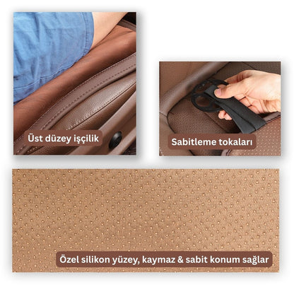 AutoPro® Ön-Arka 3 Parça Flanel Oturma Minderi Seti