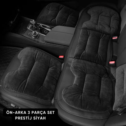 AutoPro® Ön-Arka 3 Parça Flanel Oturma Minderi Seti