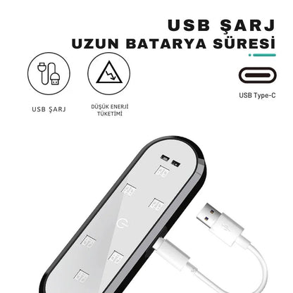 AutoPro® Otomatik Sensörlü LED Karşılama Işığı - USB Şarjlı