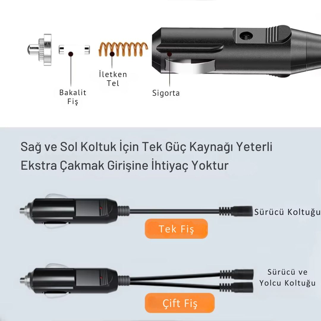 AutoPro® Koltuk Isıtma Minderi Ön