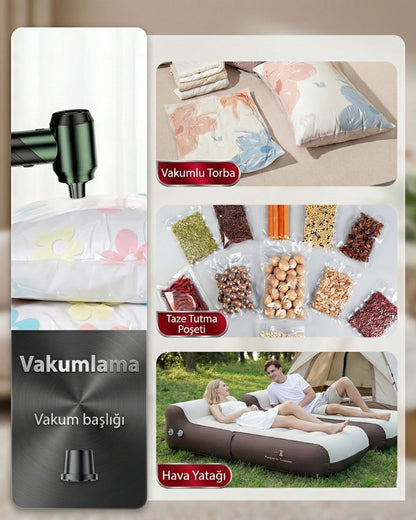 AutoPro® Premium Şarjlı Araç Süpürgesi - 18000pa Güçlü Portatif 3 Kademeli