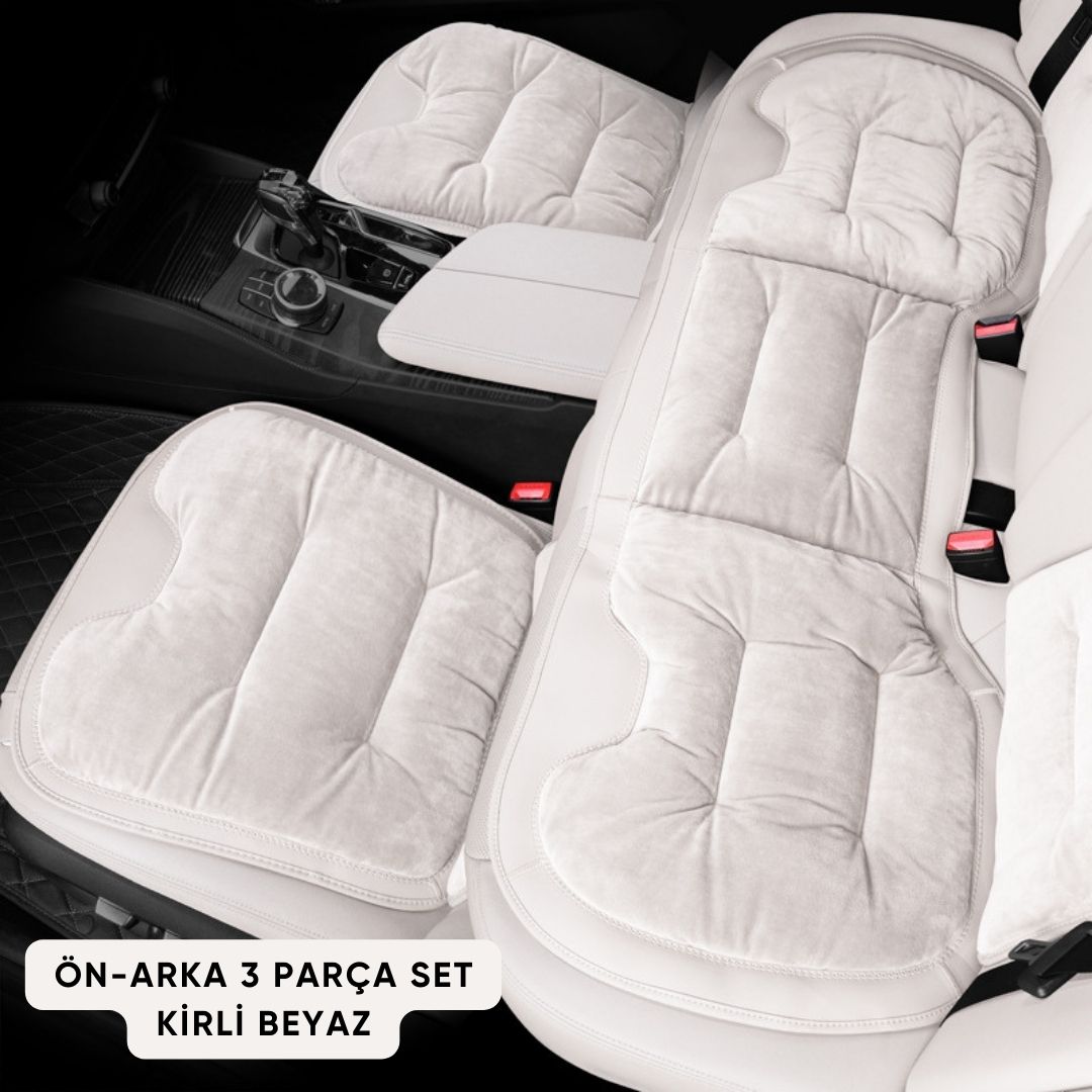AutoPro® Ön-Arka 3 Parça Flanel Oturma Minderi Seti