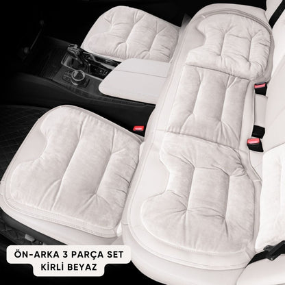 AutoPro® Ön-Arka 3 Parça Flanel Oturma Minderi Seti
