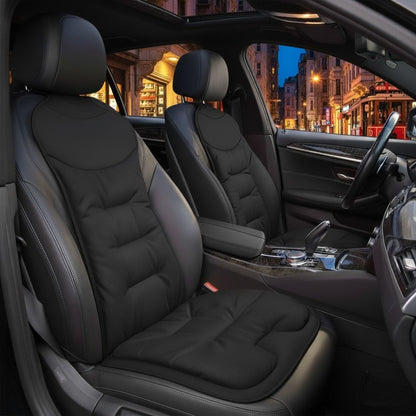 AutoPro® Ön 4 Parça Delikli Nappa Deri Oturma Minderi + Sırt Minderi Seti (Premium-Üst Kalite)