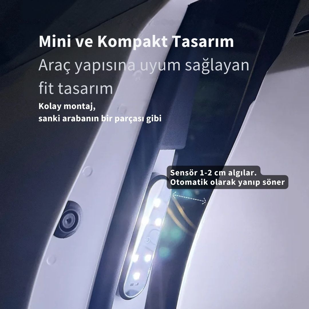 AutoPro® Otomatik Sensörlü LED Karşılama Işığı - USB Şarjlı